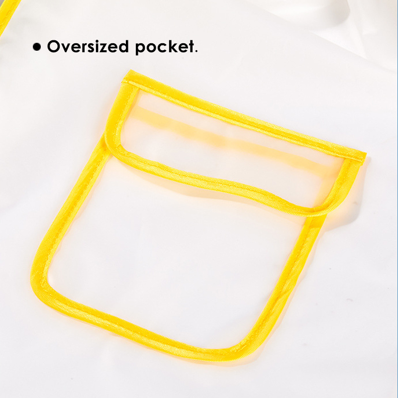 Foska Transparent Kids Cartoon Cute Waterproof EVA Raincoat