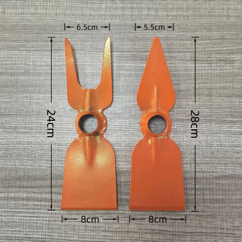 Portable Carbon Steel Fork Hoe Multi-Functional Two-in-One Tool for Digging and Medicine