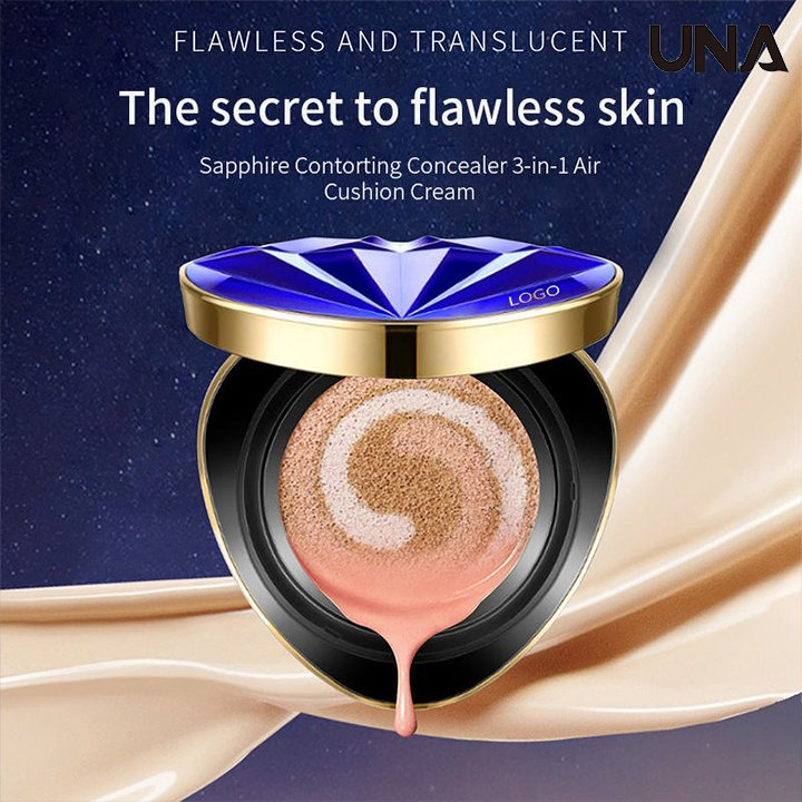 Private Label Makeup Full Coverage Long Lasting Waterproof Moisturizing Light Silky Air Cushion Foundation Bb Cream for Female