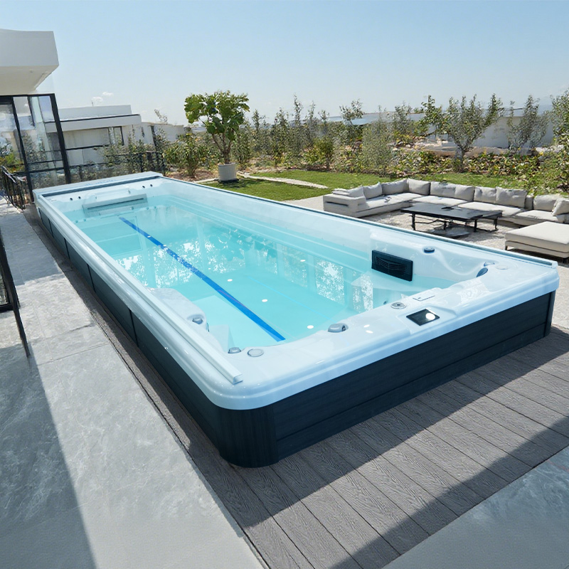 CE Approved Acrylic 8m Outdoor Swim SPA Pool with Whirlpool Massage SPA Tubs