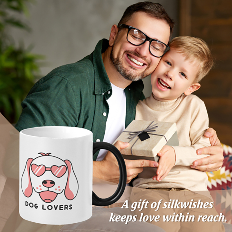 11oz Frosted Color Changing Ceramic Cup Logo Cup Water Cup Heat Transfer