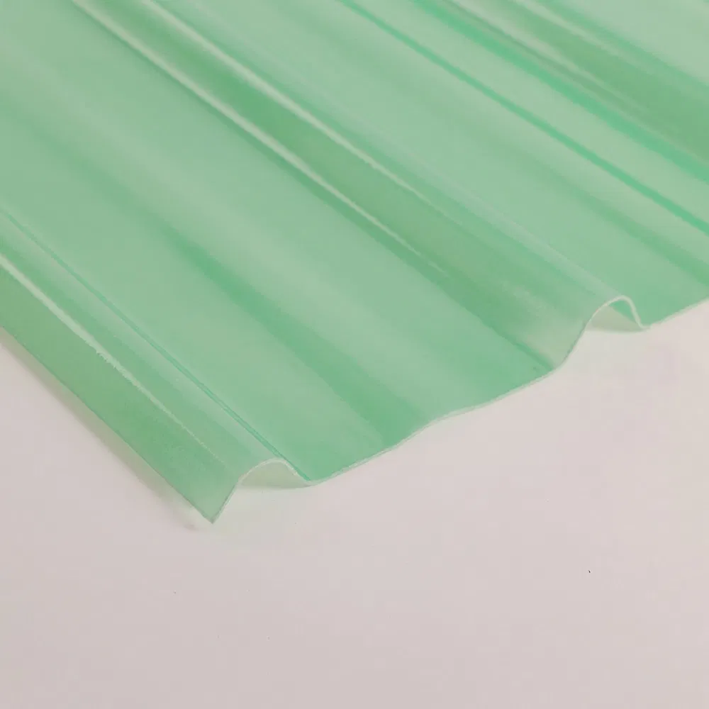 10+ Years Warranty UV Stable FRP Skylight Trapezoidal Corrugated Sheet Fiberglass Roofing Sheet FRP Translucent Sheet GRP Daylight Sheet