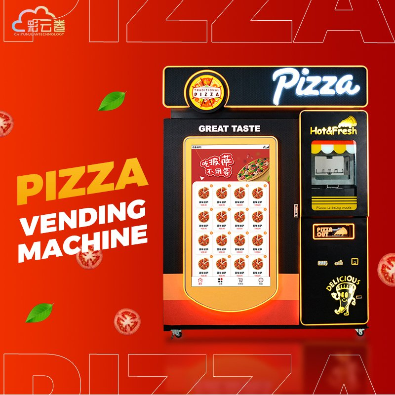 Smart Automatic Pizza Vending Machine for Sports Arena