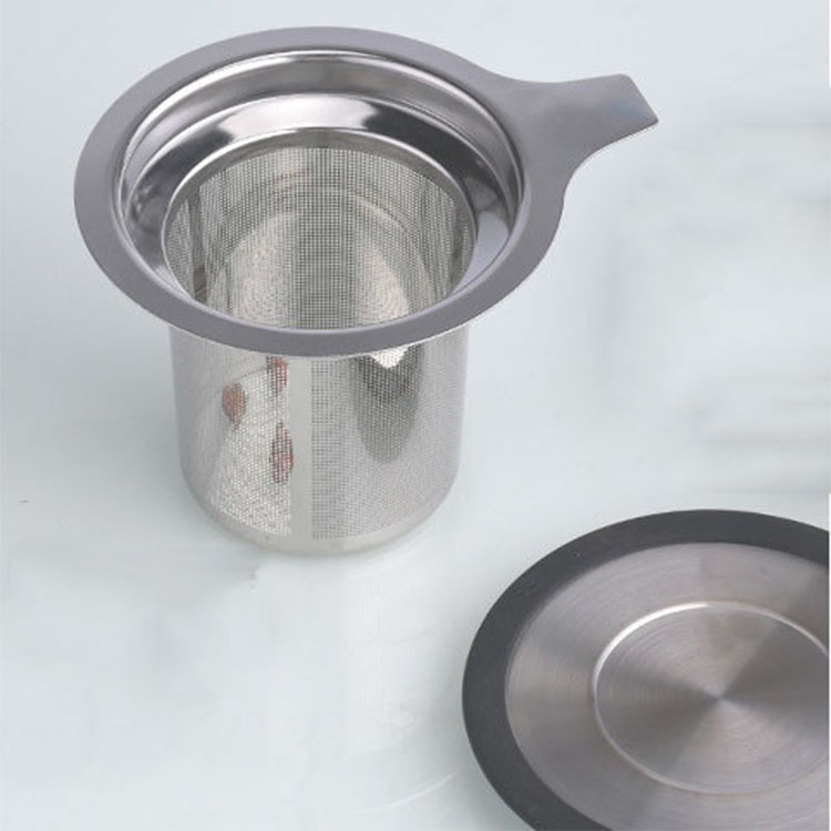 Customized Logo Food Grade Stainless Steel Wire Mesh Dome Shape Tea Filter Double Handle Fine Mesh Loose Leaf Tea Strainer