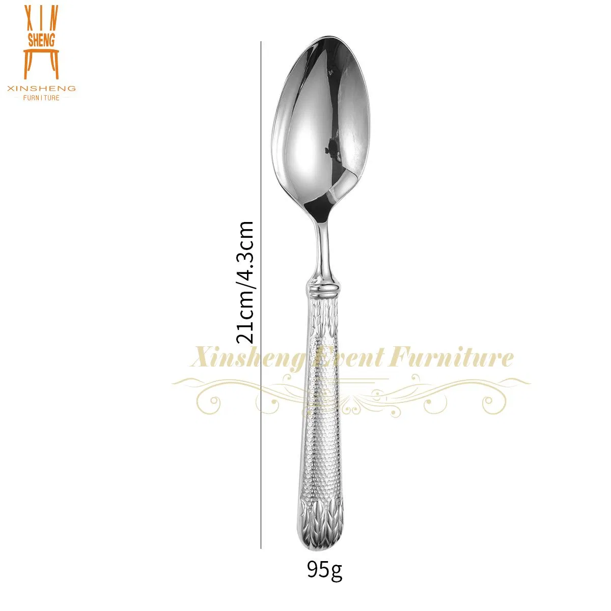 New Product Luxury 304 Gold Stainless Steel 4 PCS a Set Handle Spoon and Fork Cutlery for Hotel Wedding Restaurant
