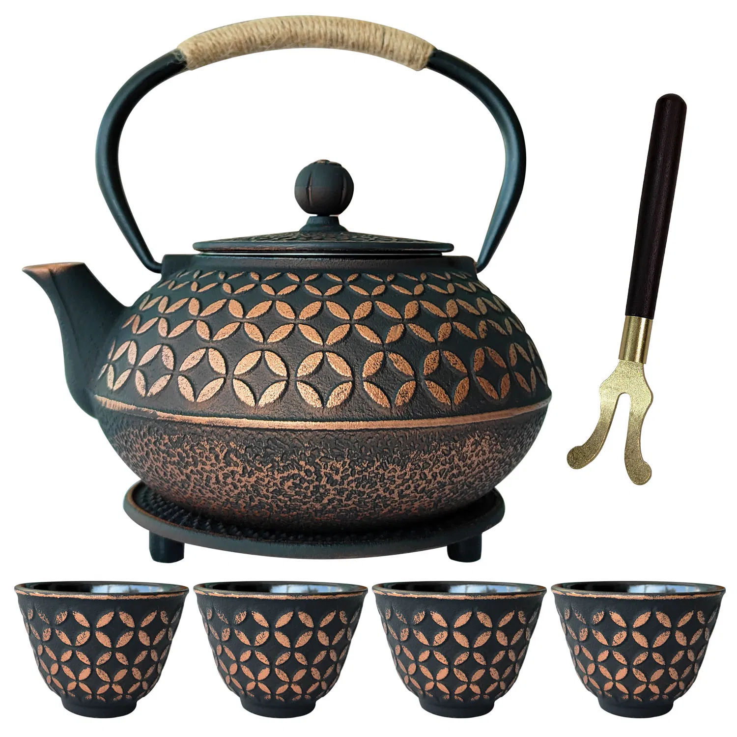 Чугунный чайник Cookwin 900 мл, японский стиль