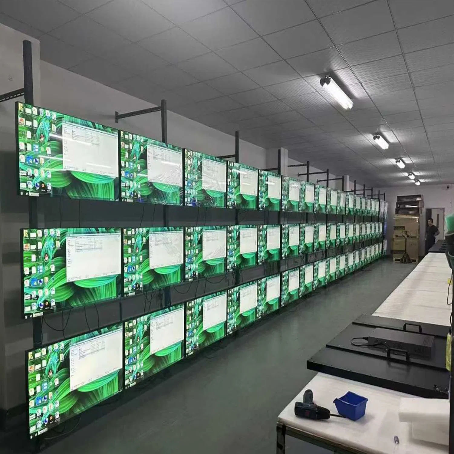 exhibition Display Rental Video Wall 55 Thin Bezel Monitor for Video Wall