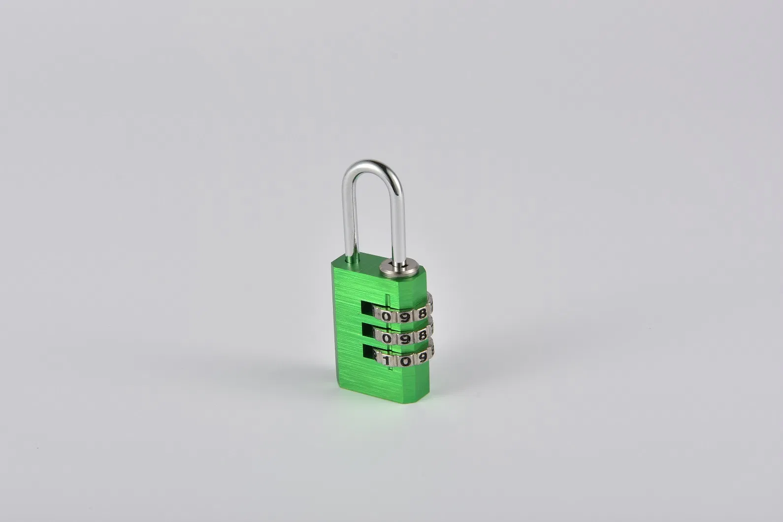 Green Aluminum Alloy Combination Code 3 Dials Safety Economic Pad Lock