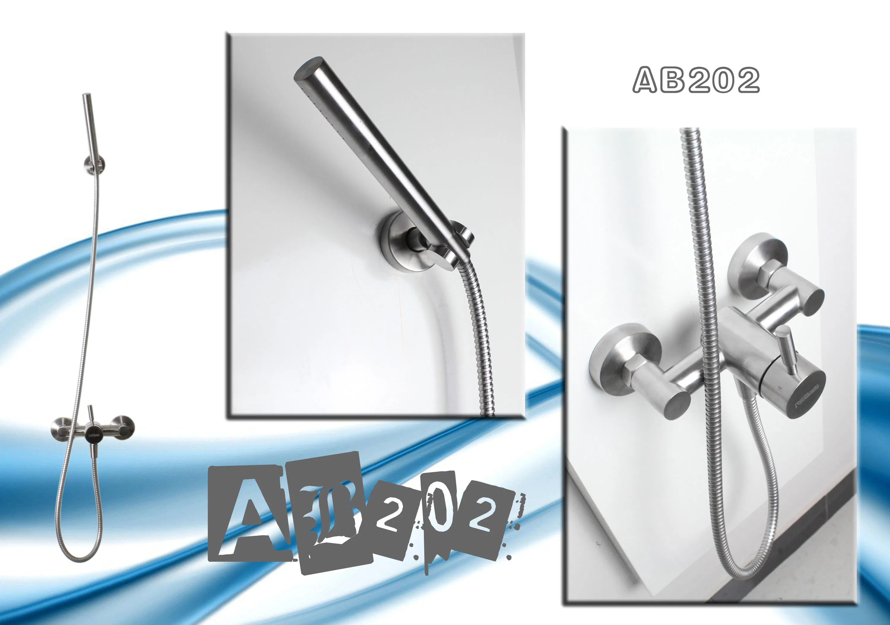 304 Stainless Steel Handle with One Function Sanitary Ware Bathroom Shower Set