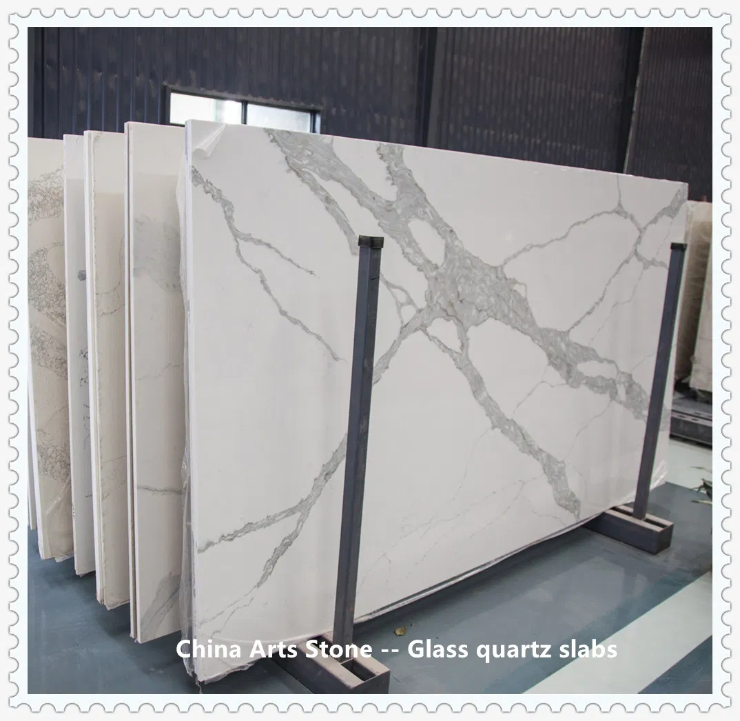 White/Black/Beige Stone Quartz, Marble, Granite Slab for Countertop and Flooring Tile Project