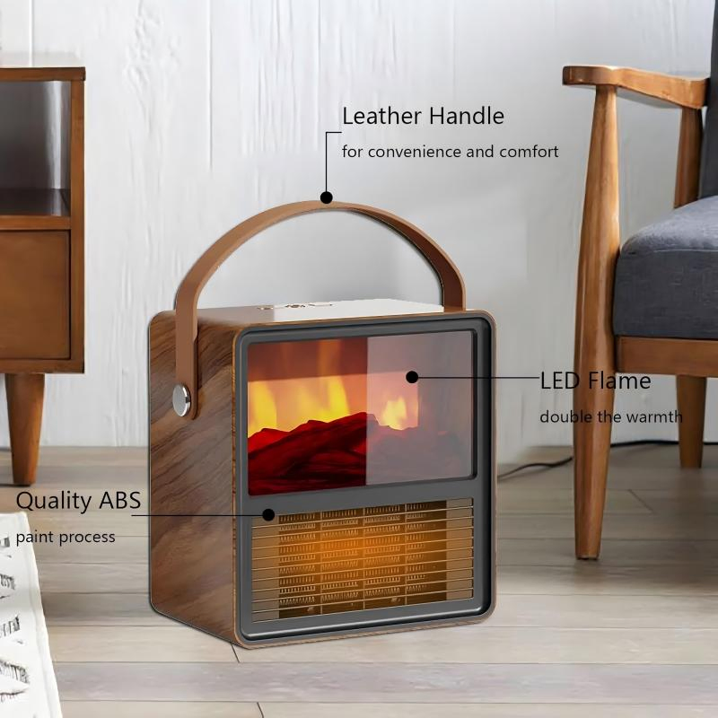 Light Flame Electric Heater Space Warmer Portable Electrical Fireplace