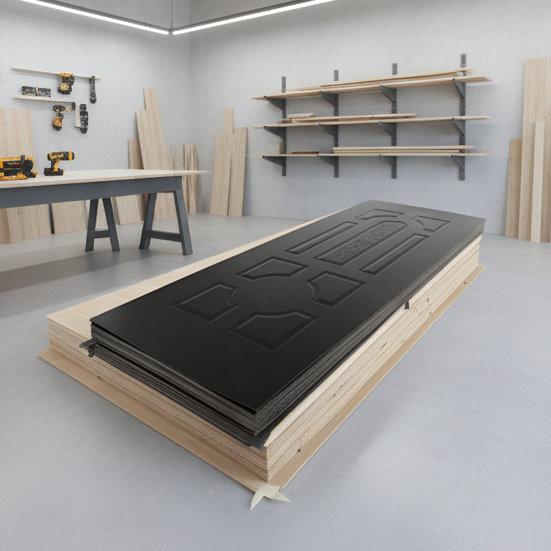 2100*1000mm Melamine Veneer Skin Door HDF for Home