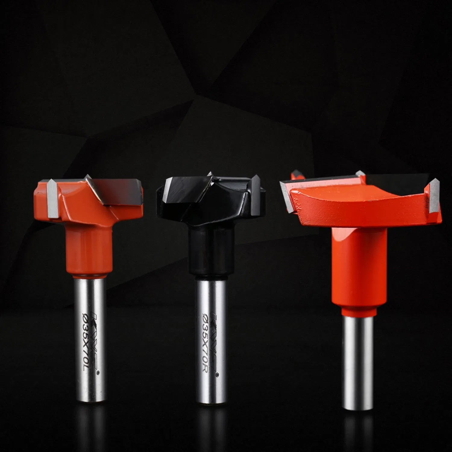 Hinge Boring Bits with Three Wings for Woodworking CNC Machine