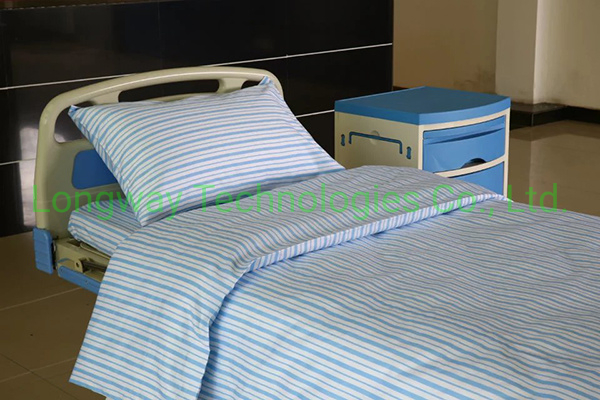 Pure Cotton Blue White Stripe Hospital Flat Sheet