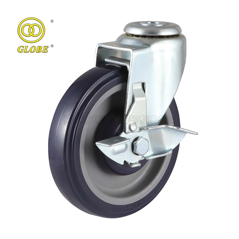 PU Shopping Trolley Caster Suitable for Supermarket Cart Casters Wheels