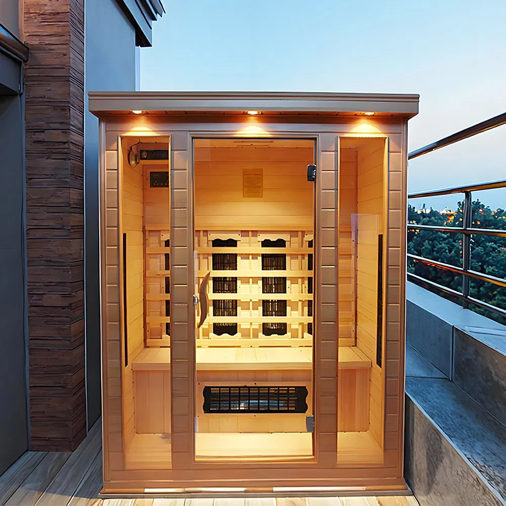 Modern Design, Luxury, High-End Solid Wood Far Infrared Sauna Cabin