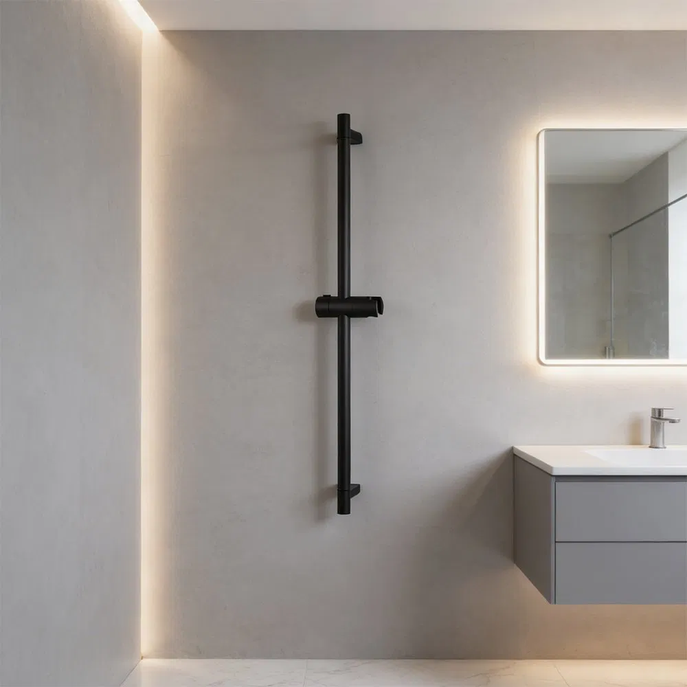 Smart Bathroom Shower Sliding Bar with Adjustable Length Options