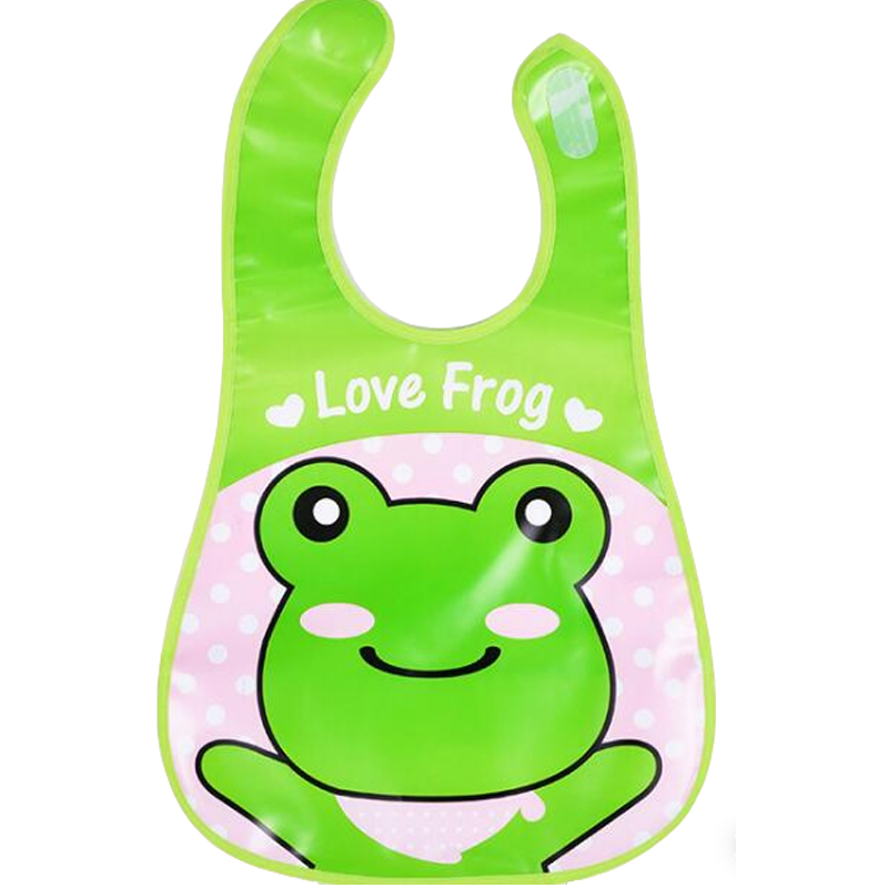 Reusable Waterproof Baby Bib with Sealed Edges to Prevent Seepage