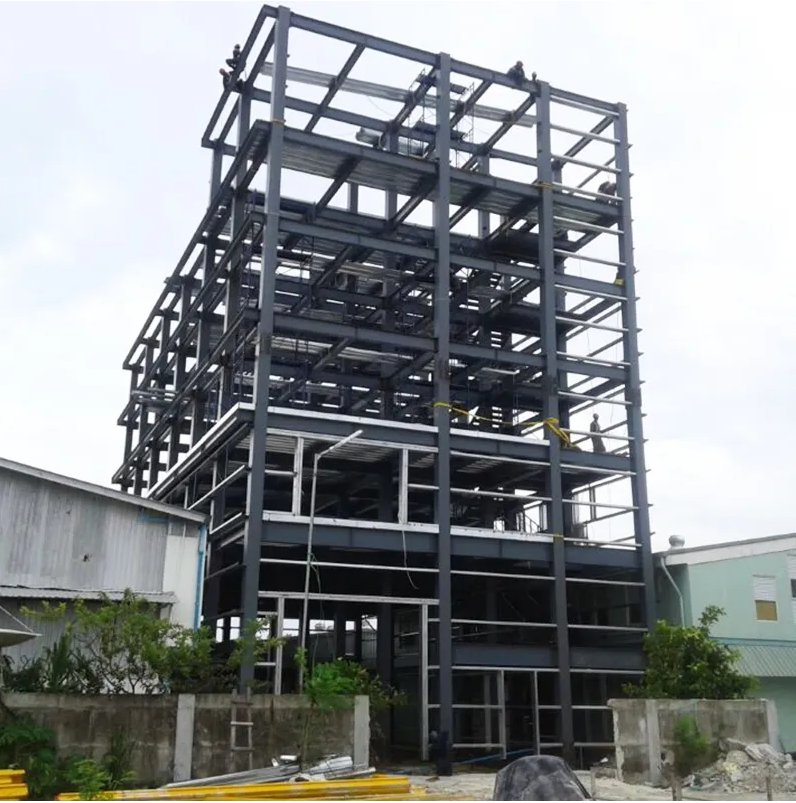 New Prefab Hot Sale Multi-Layer Steel Buildings Industrial Modern Design for Office Apartment Hotel Workshop and Shop Low Price