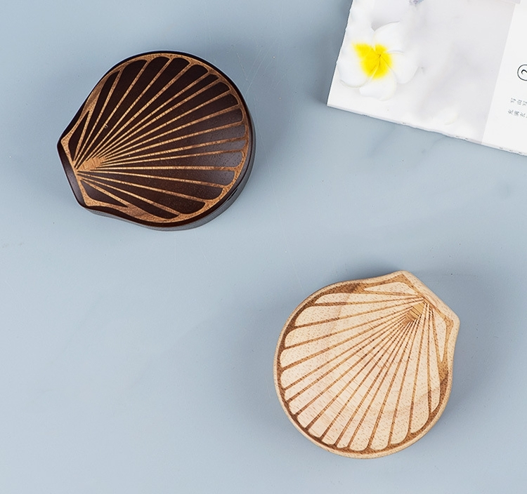 Natural Wooden Whisky Wine Cup Holder with Ashtray