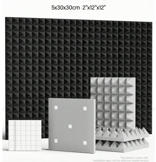 Jtl Professional Soundproofing Foam Panels Fire-Retardant Acoustic & Thermal Insulation Stido Foam for Echoreduction Home Decor