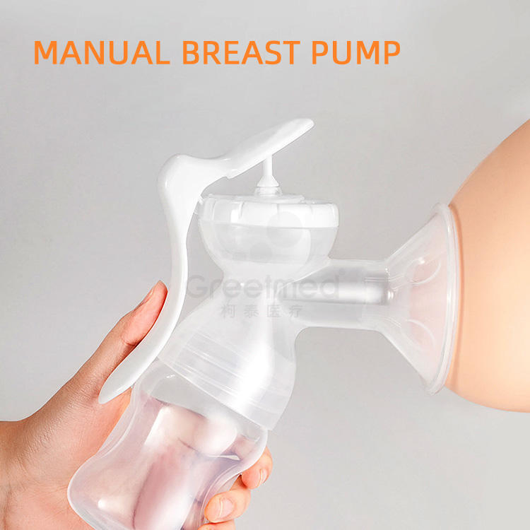 Best Selling Breast Milk Pump Massage Silicone Portable Manual Breast Pump OEM Service Electric Manual Milk Skimmer PVC Free