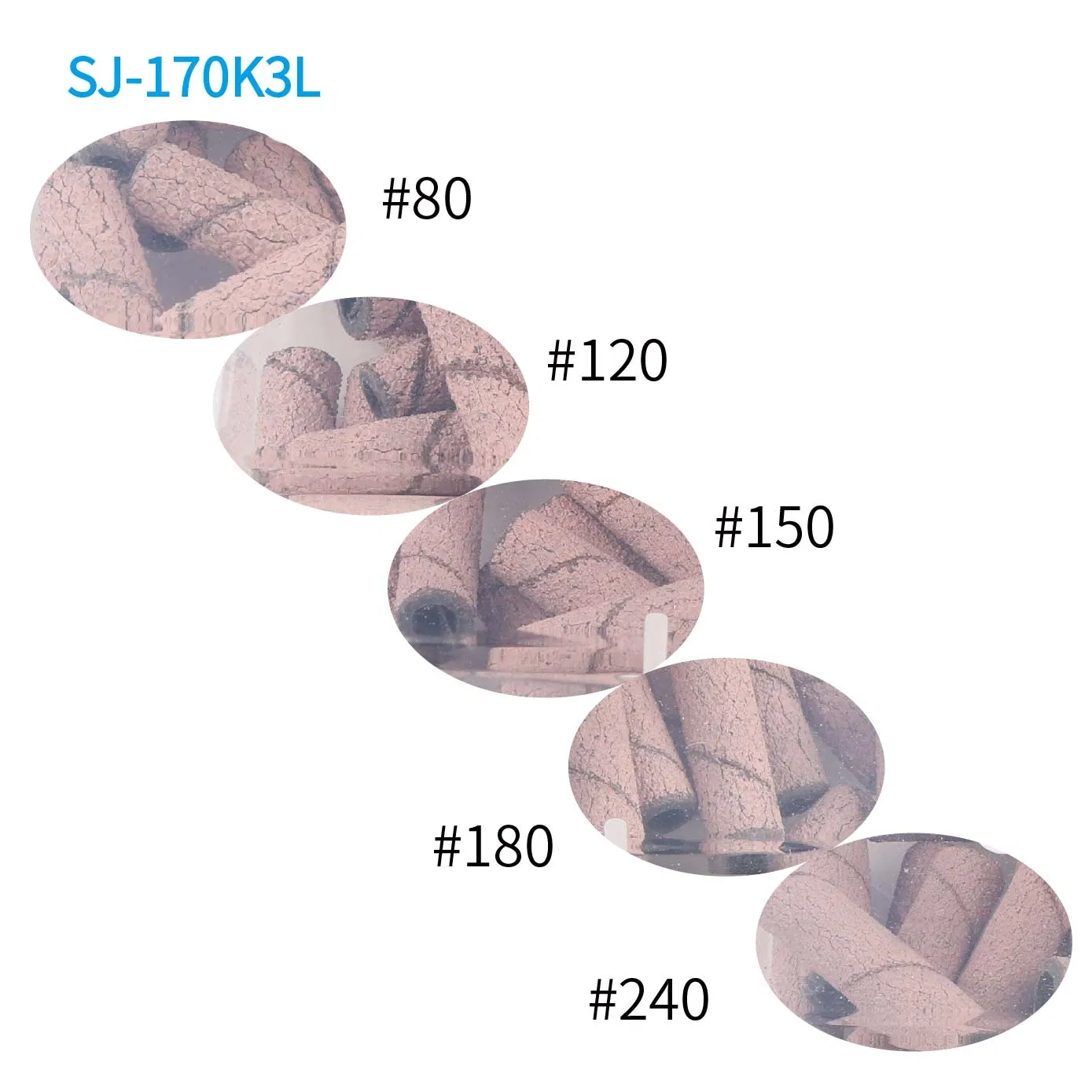 Pink Color 20mm Long Mini Type Nail Gel Removing Sanding Bands