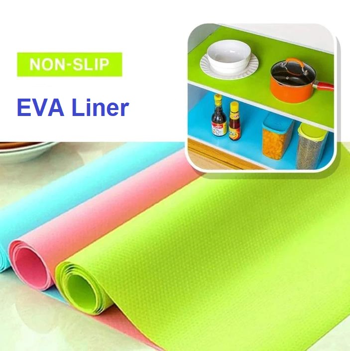 EVA Multipurpose Anti Slip Mat Sheet for Fridge, Bathroom, Kitchen (Random Colour)