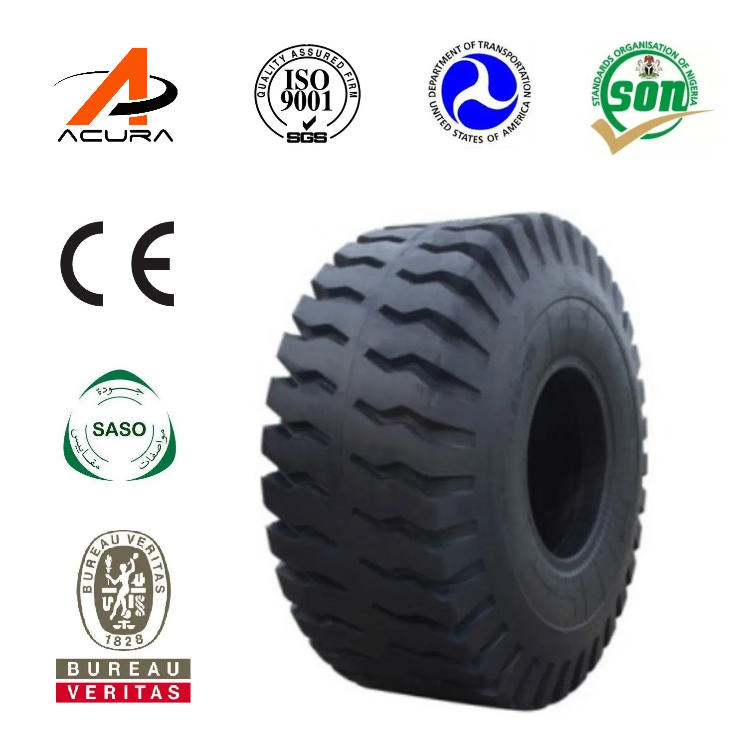 Double Coin Aeolus 24.00R35 E3 L3 Triangle Solid Rubber Industrial Tire