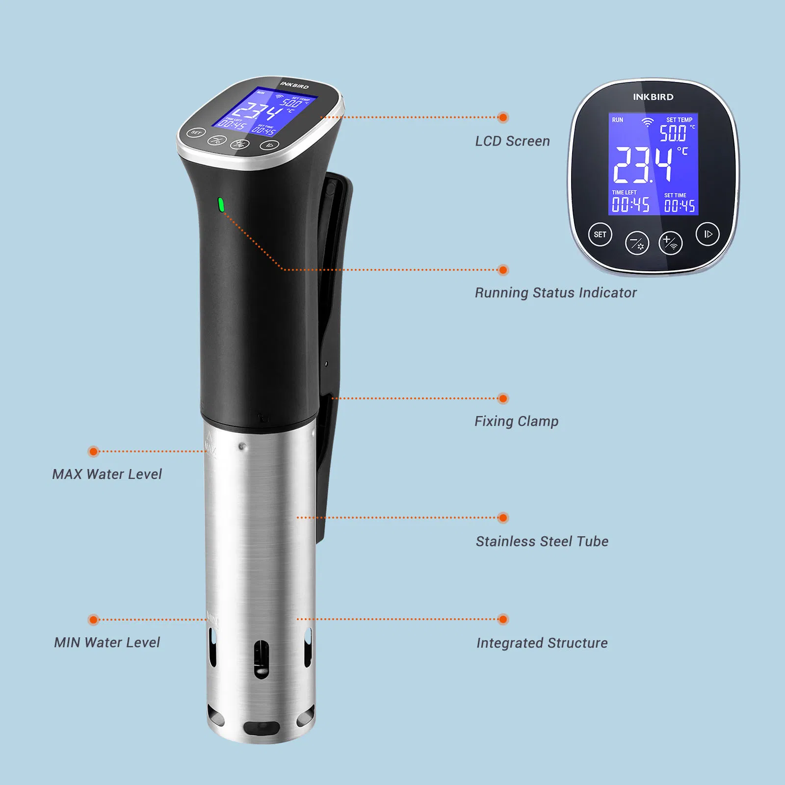 Inkbird Isv-300W WiFi Ipx7 Waterproof Slow Sous Vide