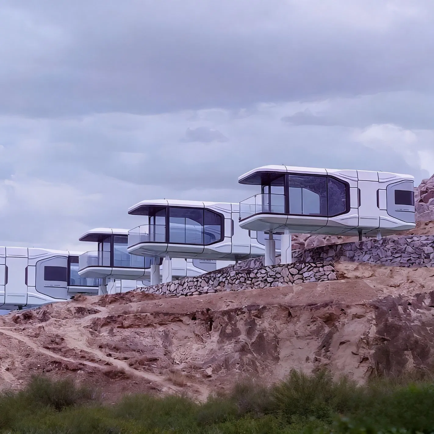 Modular Kit House Capsule Vacation Home Container Modular Prefab House Prefabricated House