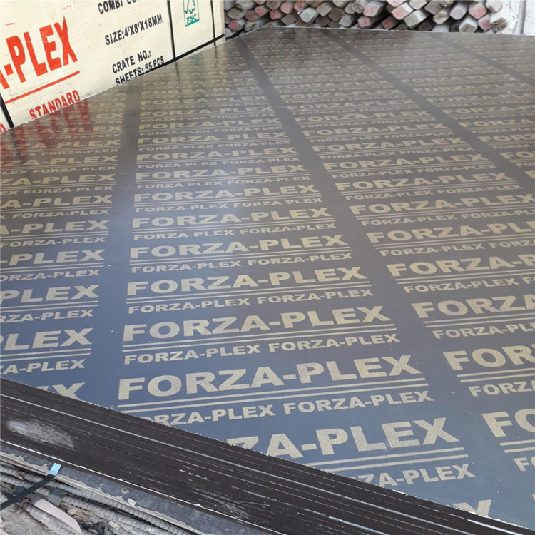 Wholesale 4'x8' 18mm Black Poplar Pine Birch Core Marine Film Faced Plywood Sheet Price Concrete Shuttering Construction Wood Panel Formwork Board