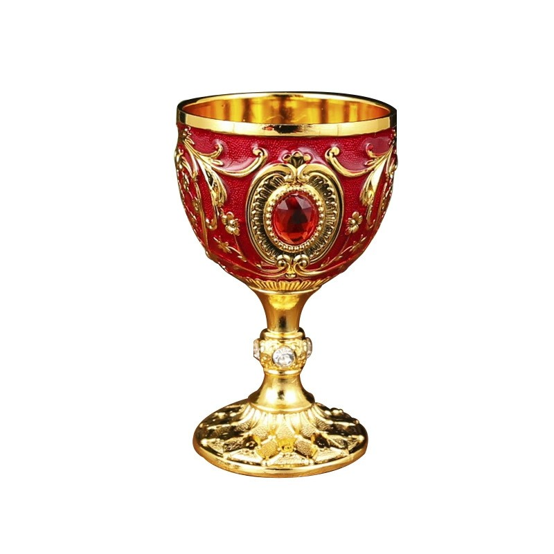 Hot Selling New European Retro Metal Champagne Red Wine Whiskey Champagne Cup Home Bar Restaurant Party Gift