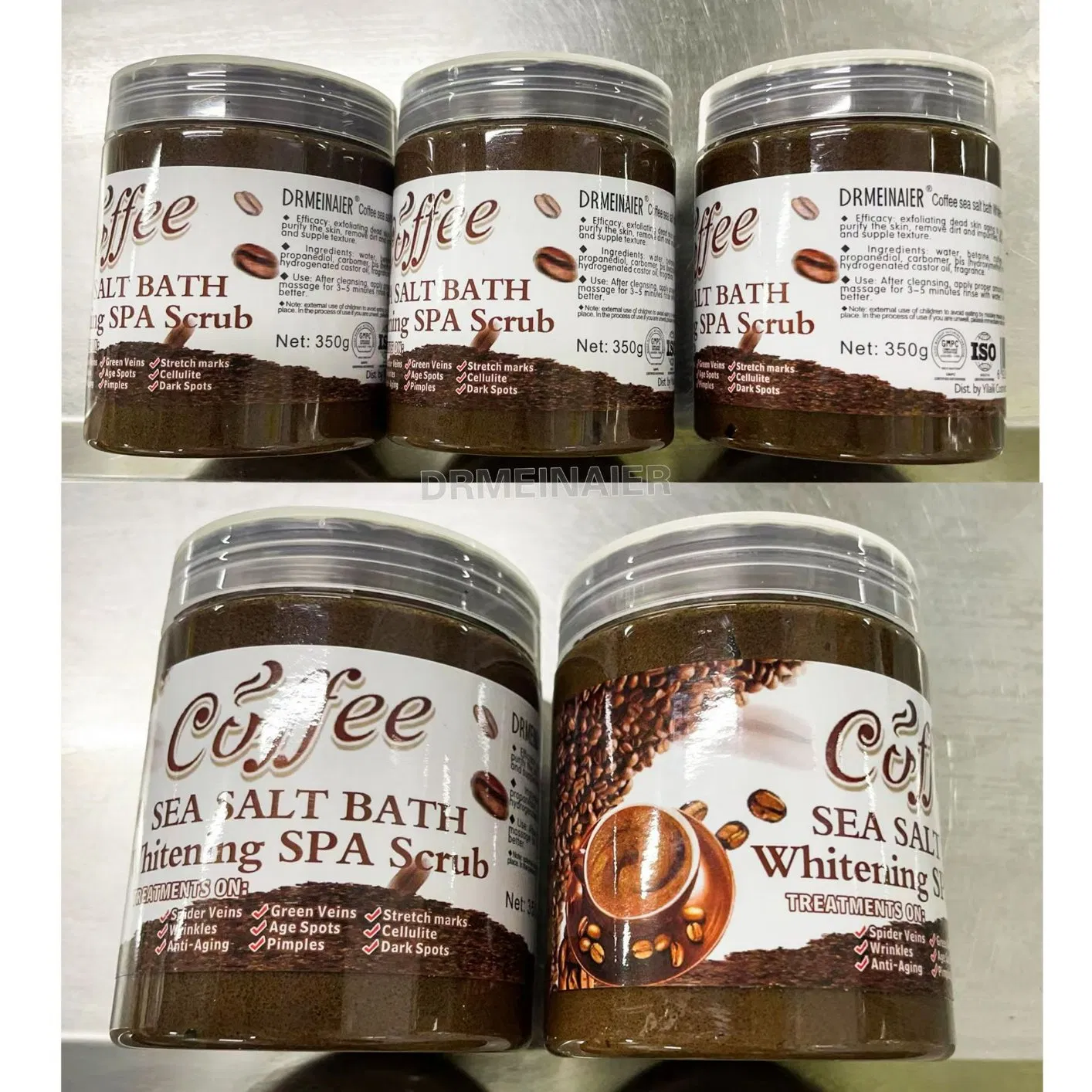 Hot Sale Coffee Body Scrub Sea Salt Bath Salt Effective Whitening Deep Cleansing Brightening Beauty Nourishing Exfoliating