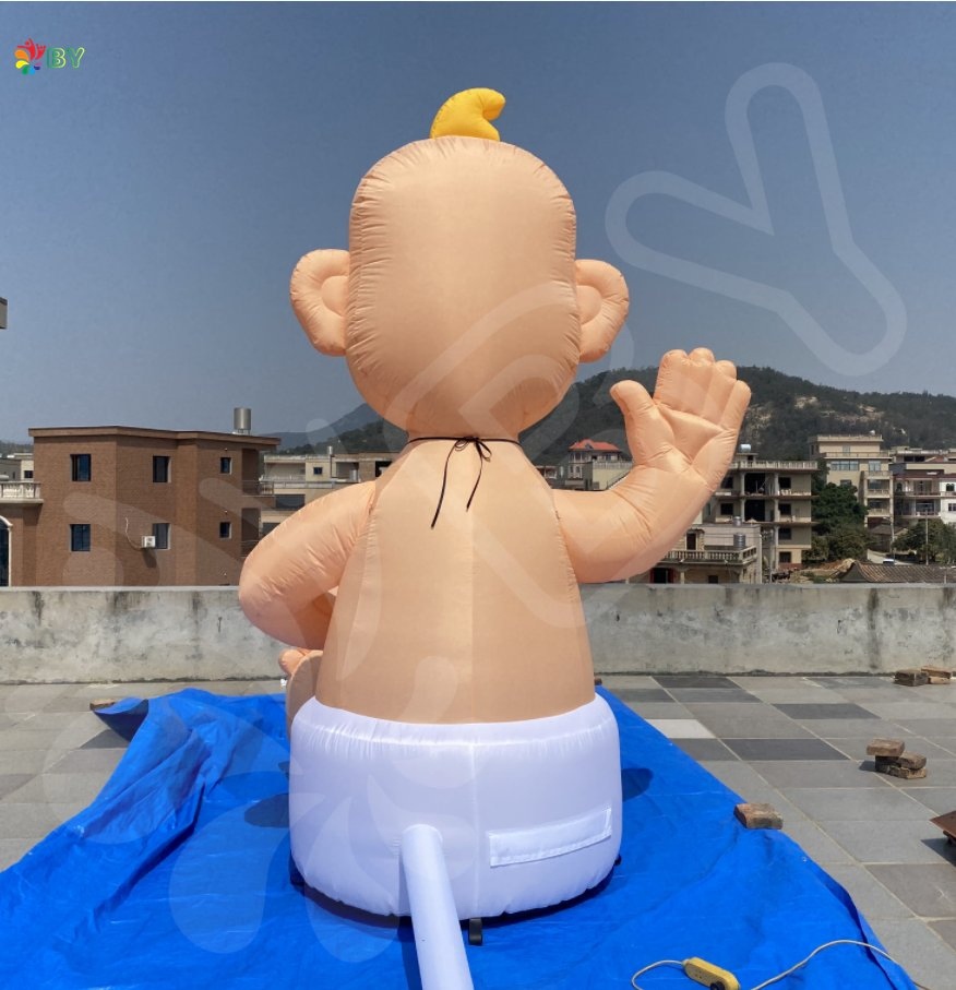 Outdoor Decoration Strong Inflatable Holland Baby Cartoon Balloon for Birthday Party