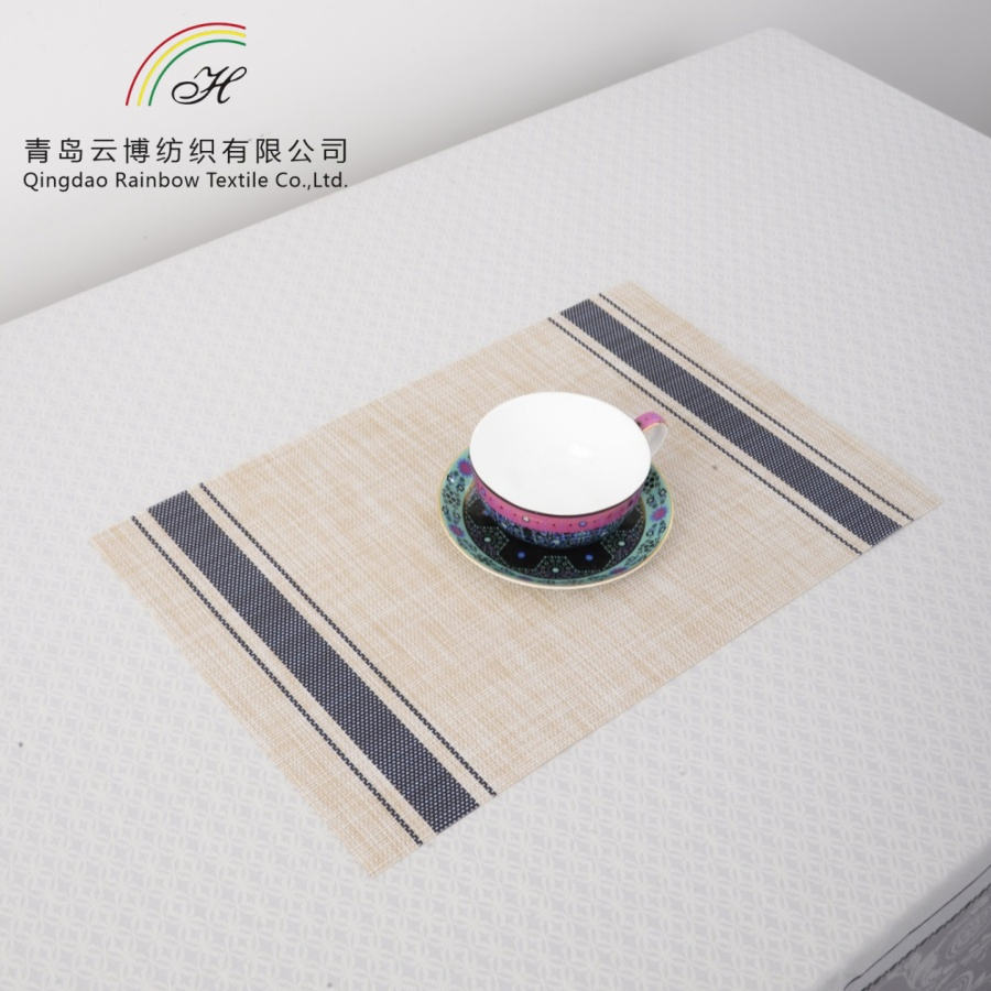 Heat Resistant Non-Slip PVC Placemat Polyester Luxury Kitchen Restaurant Table Mat