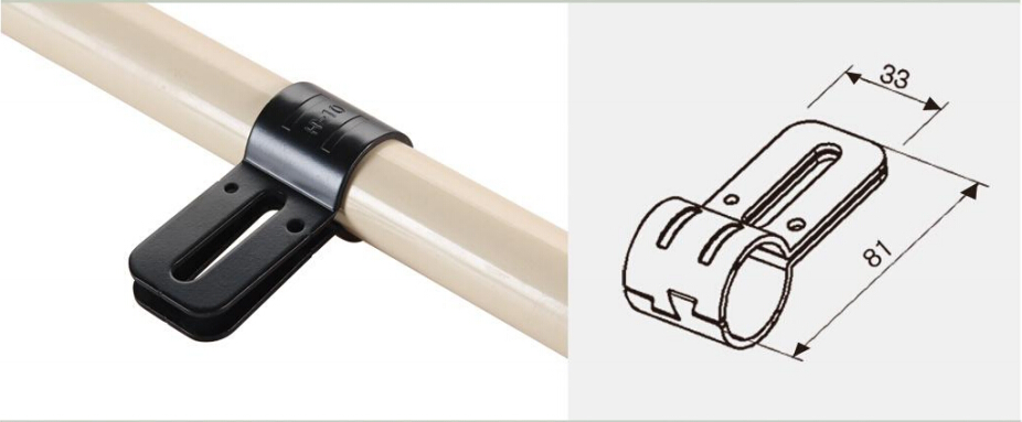 Pipe Connector and Metal Joint for Lean Pipe Rack KJ-17