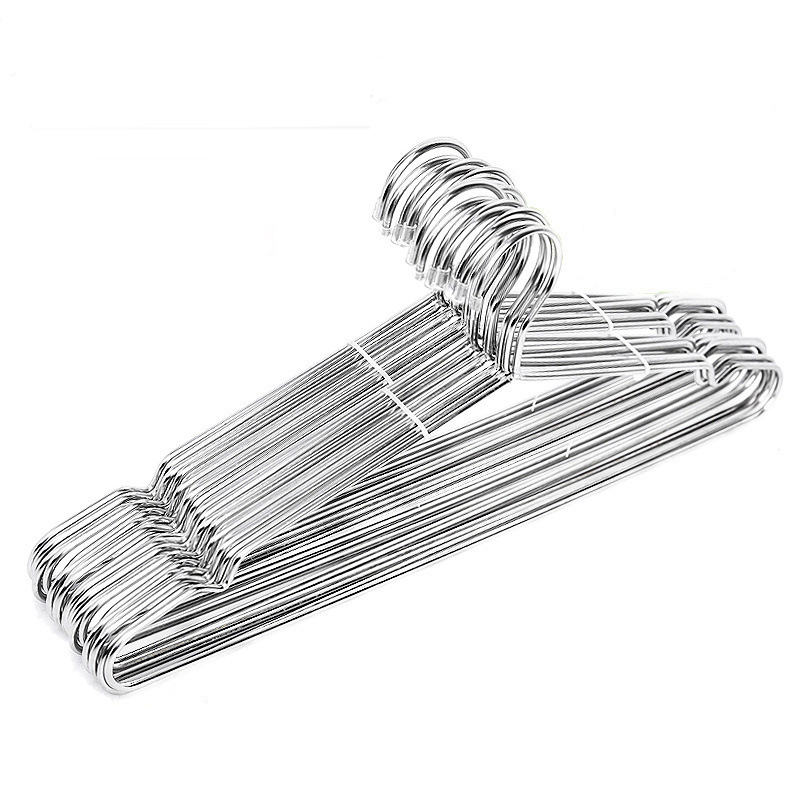 304 Stainless Steel Solid Hanger Wholesale Children's Hanger Adult Metal Clothes Rack