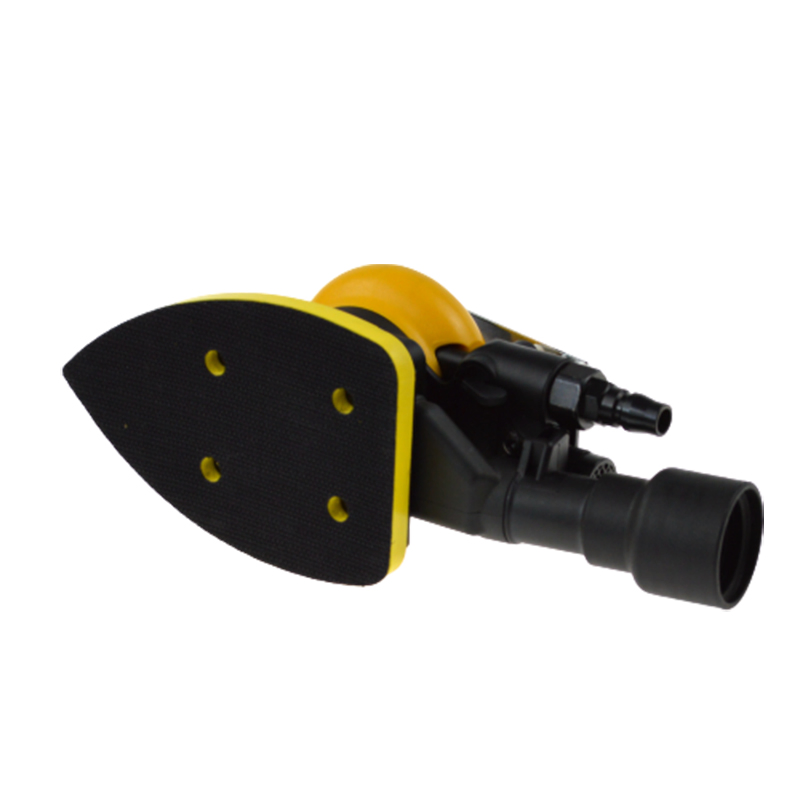 90X130mm Triangle Air Orbital Sander Low Vibration Central Vacuum