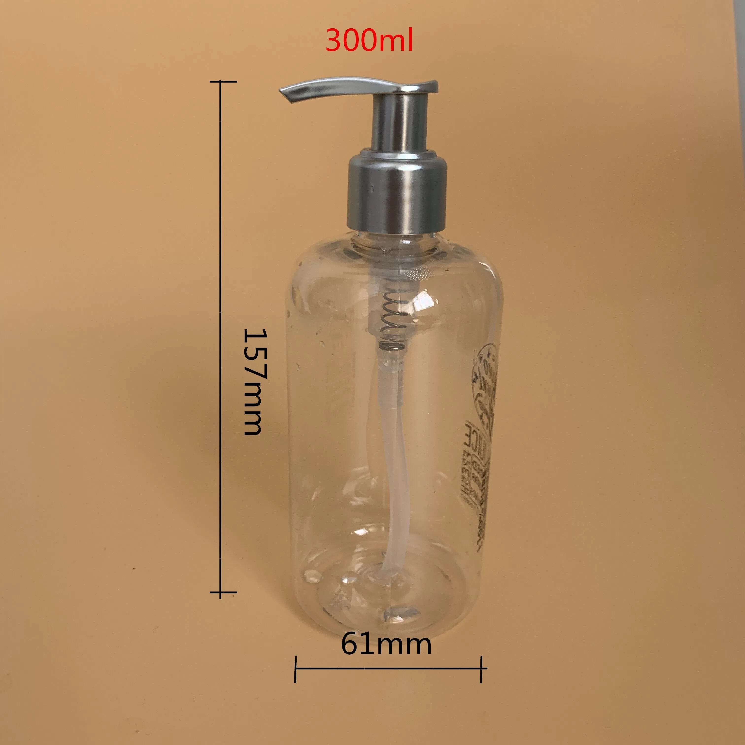 250ml, 300ml, 400ml, 500ml Wholesale Transparent Pet Press Foam Pump Bottle for 24/410 Hand Soap