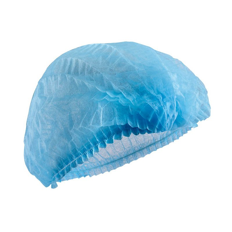 PP12GSM Double Elastic Disposable Head Cover Bouffant Cap 21''