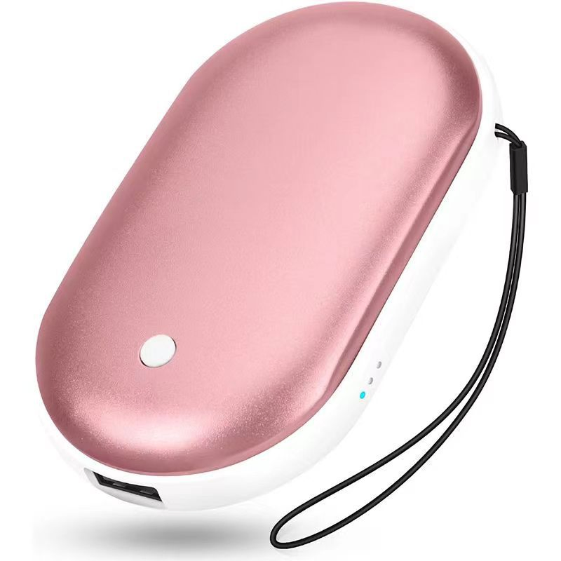 Cross-Border Wholesale Outdoor Mini Portable Double-Sided Heating Rechargeable Hand Warmer