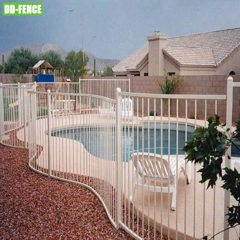 Customized Aluminum Fences Swimming Pool Staircase Handrails Pool Fence Balustrade