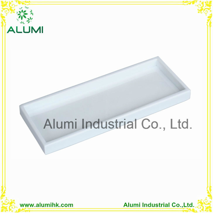 Resin Bathroom Rectangle Amenities Tray Holder for 5 Star Hotel