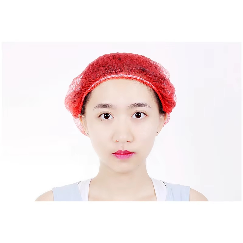 Disposable Mob Cap Non Woven PP Surgical Clip Cap Factory Worker Cap Dust Proof Head Cover