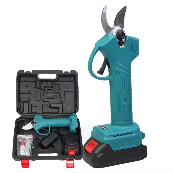 Powerful Cordless Electric Pruning Shears with Telescopic Reach