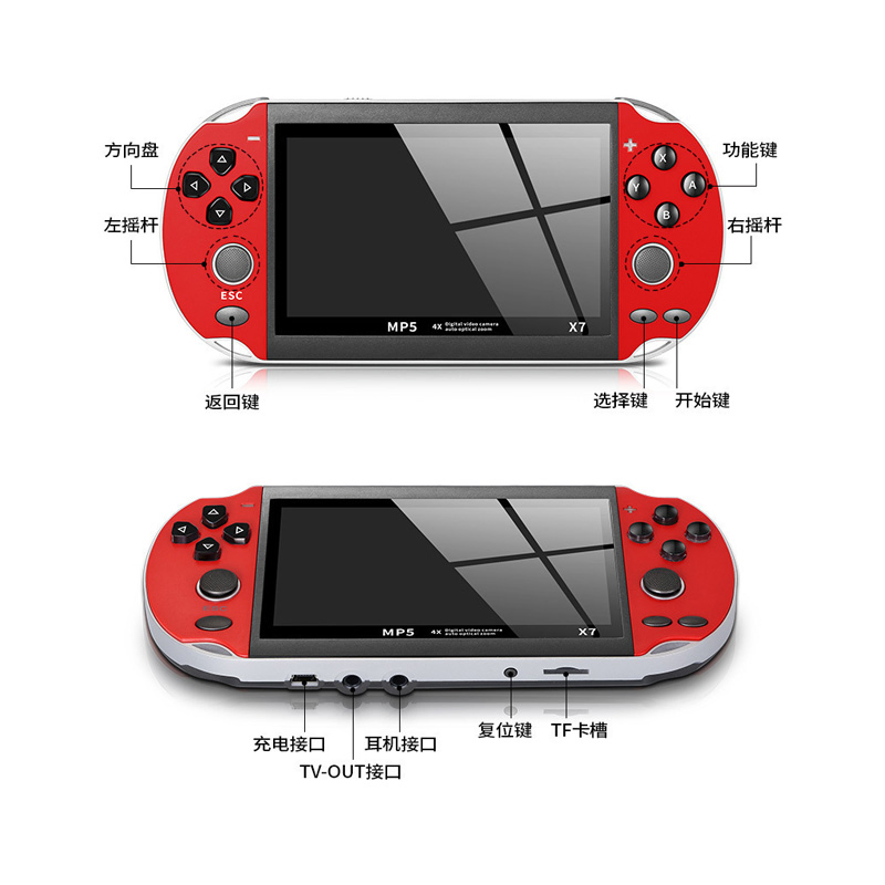 Портативная игровая консоль X7 Classic с HD экраном