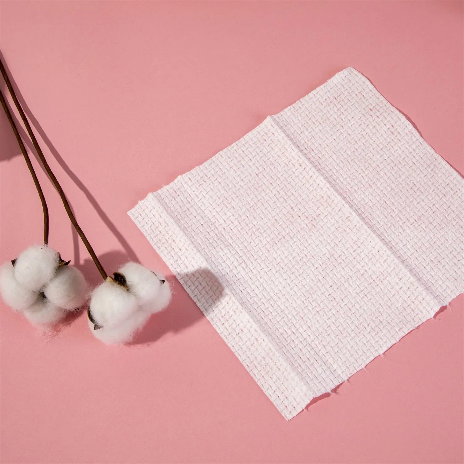 Best Selling High Quality Custom Different Size White Facial Cotton Tissues