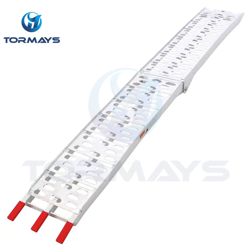 Алюминиевая погрузочная рампа для мотоциклов с удобной резиновой ручкой