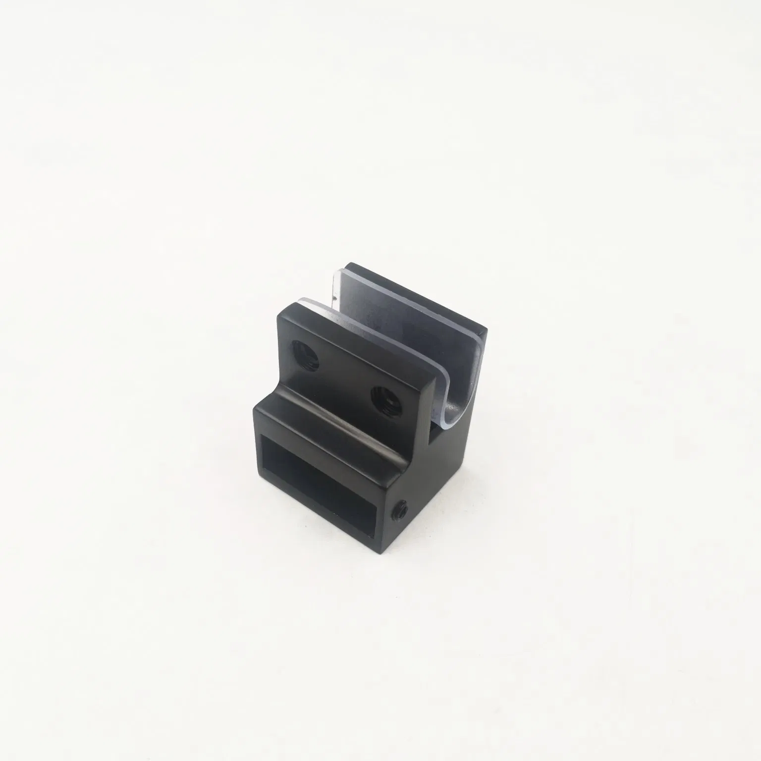 Keyi Metal Kh-630 90 Degree Pipe Fixing Clip Glass Holder Bracket Matte Black Shower Glass Door Tube Connector